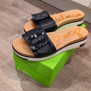 Black Leather Sandals